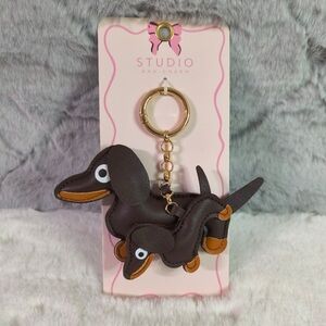 Dachshund Mommy and Baby Bag Charm